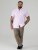 D555 James Camisa Oxford De Manga Corta TALL Rosa - TALL camisas - Camisas TALL para hombre alto