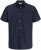 Jack & Jones Henry Slub Short Sleeve Navy - Camisas - Camisas 2XL-10XL