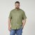 North Latitude 61109 Camisa de Manga Corta con Cuello Mao Verde Oliva - Camisas - Camisas 2XL-10XL