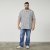North Latitude 61313 Camisa de Viscosa con Cuello Cubano Gris - Camisas - Camisas 2XL-10XL