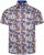 Kam Jeans 6060 Palm Tree and Surf Boards Short Sleeve Shirt White - Camisas - Camisas 2XL-10XL