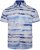 Kam Jeans 6065 Faded Leaf Short Sleeve Shirt Blue - Camisas - Camisas 2XL-10XL