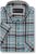 Kam Jeans 6339 Checked Short Sleeve Shirt Mineral Blue - Camisas - Camisas 2XL-10XL