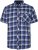 Kam Jeans 6369 Checked Short Sleeve Shirt Blue - Camisas - Camisas 2XL-10XL