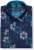 Kam Jeans 6071 Record Print Long Sleeve Shirt Navy - Camisas - Camisas 2XL-10XL