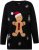 Ulla Popken Gingerbread Man Christmas Sweater Black - Sudaderas y hoodies - 