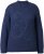 Ulla Popken Textured Glitter Embroidery Oversized Sweater Ink Blue - Sudaderas y hoodies - 
