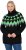Ulla Popken Neon Alpine Pattern Long Sleeve Turtleneck Sweater Apple Green - Sudaderas y hoodies - 