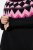 Ulla Popken Neon Alpine Pattern Long Sleeve Turtleneck Sweater Light Pink - Sudaderas y hoodies - Sudaderas, Hoodies y Punto Cómodos