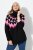 Ulla Popken Neon Alpine Pattern Long Sleeve Turtleneck Sweater Light Pink - Sudaderas y hoodies - Sudaderas, Hoodies y Punto Cómodos