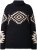 Ulla Popken Aztec Pattern Turtleneck Sweater Black - Sudaderas y hoodies - 