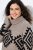 Ulla Popken Aztec Pattern Turtleneck Sweater Pebble Grey - Sudaderas y hoodies - Sudaderas, Hoodies y Punto Cómodos