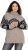 Ulla Popken Aztec Pattern Turtleneck Sweater Pebble Grey - Sudaderas y hoodies - 