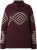 Ulla Popken Aztec Pattern Turtleneck Sweater Plum - Sudaderas y hoodies - 