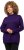 Ulla Popken Long Sleeves Mock Turtleneck Sweater Deep Violet - Sudaderas y hoodies - 
