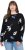 Ulla Popken Eco Cotton Leaf Pattern Long Sleeve Sweater Black - Sudaderas y hoodies - 