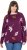 Ulla Popken Eco Cotton Leaf Pattern Long Sleeve Sweater Forest Berry - Sudaderas y hoodies - 
