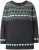 Ulla Popken Norwegian Style Pastel Tone Long Sleeve Sweater Dark Grey Melange - Sudaderas y hoodies - 