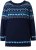 Ulla Popken Norwegian Style Pastel Tone Long Sleeve Sweater Ink Blue - Sudaderas y hoodies - 