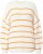Ulla Popken Oversized Striped Balloon Sleeve Sweater Off-White - Sudaderas y hoodies - 