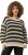 Ulla Popken Striped Long Sleeve Crocheted Sweater Vanilla - Sudaderas y hoodies - 