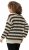 Ulla Popken Striped Long Sleeve Crocheted Sweater Vanilla - Sudaderas y hoodies - 