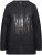 Ulla Popken Sequined Knit Long Sleeve Hoodie Black - Sudaderas y hoodies - 