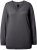 Ulla Popken Casual V-Neck Long Sleeve Sweater Charcoal Grey Melange - Sudaderas y hoodies - 