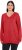 Ulla Popken Casual V-Neck Long Sleeve Sweater Salsa - Sudaderas y hoodies - 