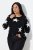 Ulla Popken Glitter Stars Soft Knit Sweater Black - Sudaderas y hoodies - Sudaderas, Hoodies y Punto Cómodos