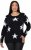 Ulla Popken Glitter Stars Soft Knit Sweater Black - Sudaderas y hoodies - 