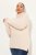 Ulla Popken Turtleneck Ribbed Trim Long Sleeve Sweater Nature Melange - Sudaderas y hoodies - Sudaderas, Hoodies y Punto Cómodos