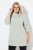 Ulla Popken Space Yarn Oversized Turtleneck Sweater Light Grey Melange - Sudaderas y hoodies - Sudaderas, Hoodies y Punto Cómodos