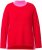 Ulla Popken Color Block Long Sleeve Sweater Lychee - Sudaderas y hoodies - 