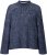 Ulla Popken Striped Wool Blend Turtleneck Sweater Ink Blue - Sudaderas y hoodies - 