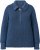 Ulla Popken Two-Tone Mixed Knit Troyer Collar Sweater Navy - Sudaderas y hoodies - 