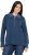 Ulla Popken Two-Tone Mixed Knit Troyer Collar Sweater Navy - Sudaderas y hoodies - 