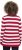 Ulla Popken Striped Polo Collar Long Sleeve Sweater Ruby Red - Sudaderas y hoodies - 