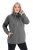 Ulla Popken Drawstring Collar Long Sleeve Sweatshirt Graphite Grey - Ulla Popken - Ulla Popken Ropa de Tallas Grandes