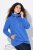 Ulla Popken Drawstring Collar Long Sleeve Sweatshirt Peacock Blue - Ulla Popken - Ulla Popken Ropa de Tallas Grandes