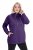 Ulla Popken Drawstring Collar Long Sleeve Sweatshirt Deep Violet - Ulla Popken - Ulla Popken Ropa de Tallas Grandes