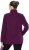 Ulla Popken Modular Fleece Zip Front Jacket Dark Cherry - Sudaderas y hoodies - 