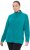 Ulla Popken Modular Fleece Zip Front Jacket Emerald - Sudaderas y hoodies - 