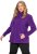 Ulla Popken Modular Fleece Zip Front Jacket Dark Plum - Sudaderas y hoodies - 
