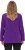 Ulla Popken Modular Fleece Zip Front Jacket Dark Plum - Sudaderas y hoodies - 