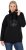 Ulla Popken Rhinestone Snowflake Turtleneck Sweatshirt Black - Sudaderas y hoodies - 
