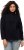 Ulla Popken Tonal Leopard Print Longline Zip-Up Sweatshirt Black - Sudaderas y hoodies - 