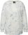 Ulla Popken Tie-Dyed Long Sleeve Sweatshirt Snow White - Sudaderas y hoodies - 