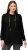 Ulla Popken GLOW Lettered Collared Sweatshirt Black - Sudaderas y hoodies - 