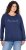 Ulla Popken NEW CASUAL Ruffled Hem Sweatshirt Navy - Sudaderas y hoodies - 
